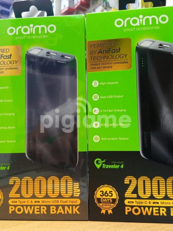 Oraimo 20000pmAh power bank Opb-p204d