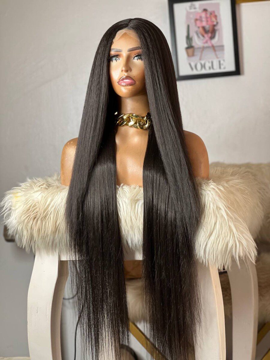 Factory made body straight human hair