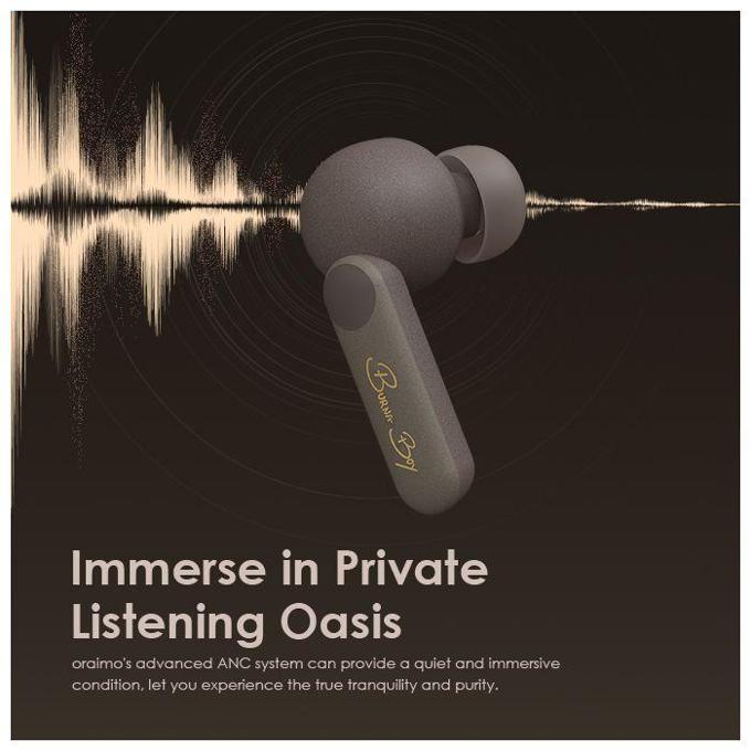 oraimo SpacePods x Burna Boy ANC True Wireless Earbuds
