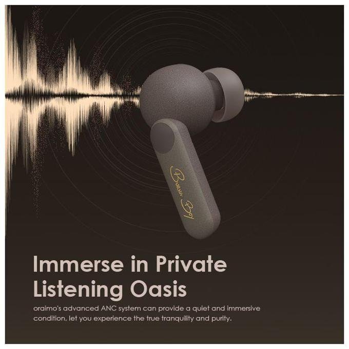 oraimo SpacePods x Burna Boy ANC True Wireless Earbuds