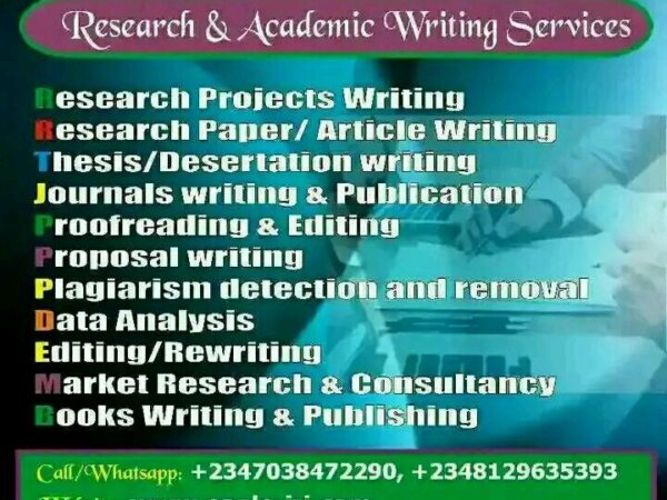 PhD Thesis, M.Sc Thesis, Journals, Data Analysis