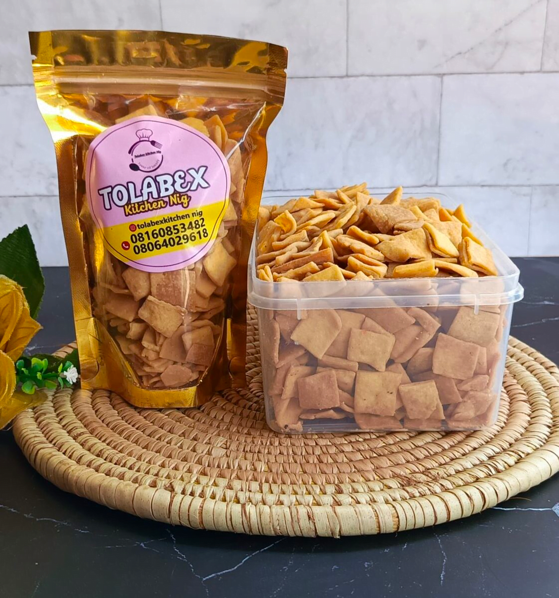 Milky chinchin flakes