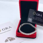 Diamond earrings and necklaces