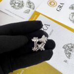 Diamond earrings and necklaces
