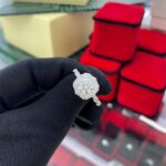 Diamond engagement and wedding rings