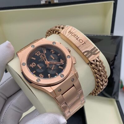Hublot wristwatch and bracelet