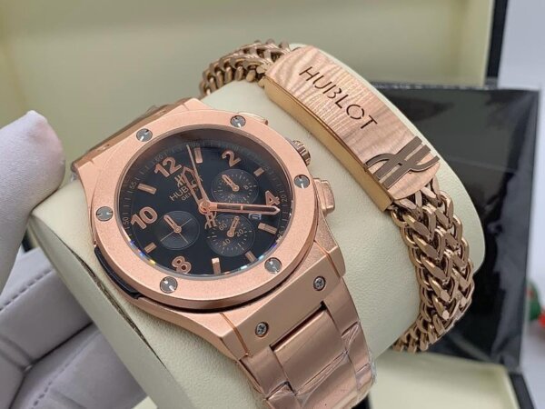 Hublot wristwatch and bracelet