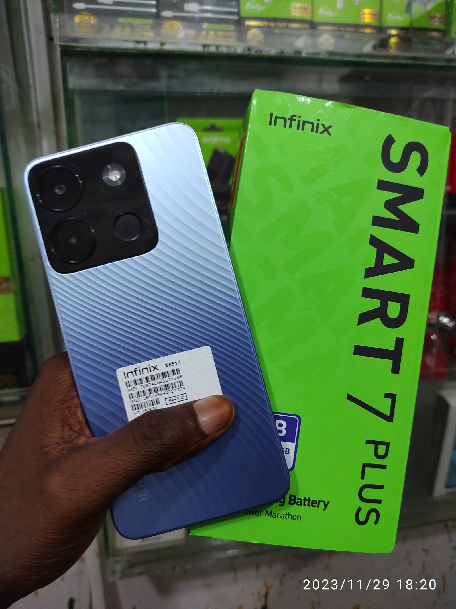 Infinix smart7plus 3+64gb