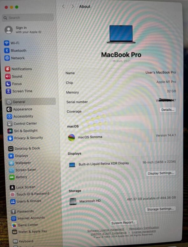 Apple Macbook Pro 2021