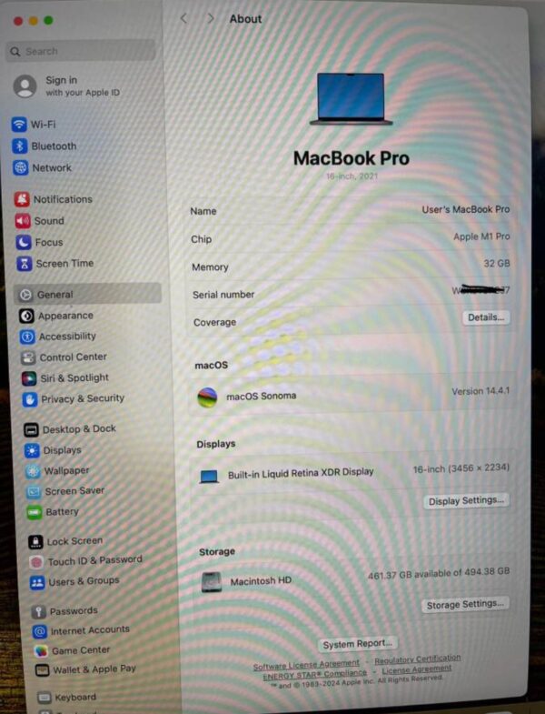 Apple Macbook Pro 2021