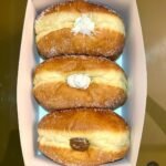 Milky doughnuts and sugar doughnuts
