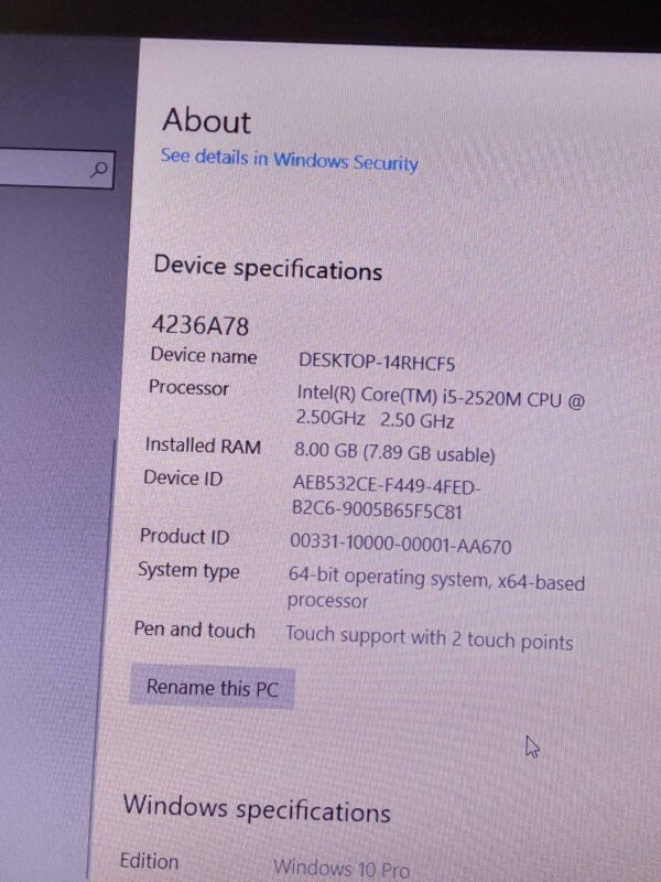 Lenovo ThinkPad Laptop – Good Condition