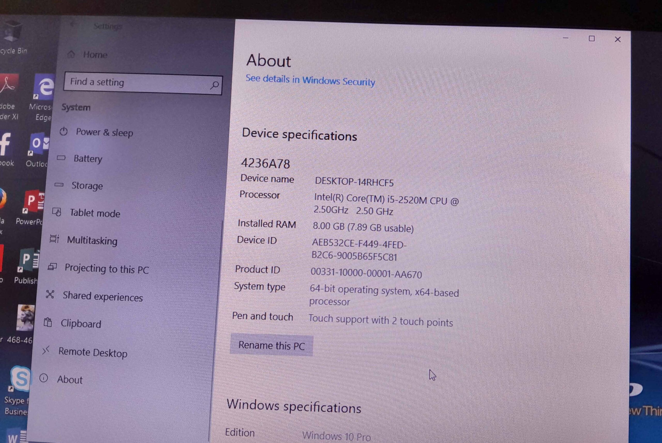 Lenovo ThinkPad Laptop – Good Condition