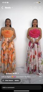 A beautiful short dress