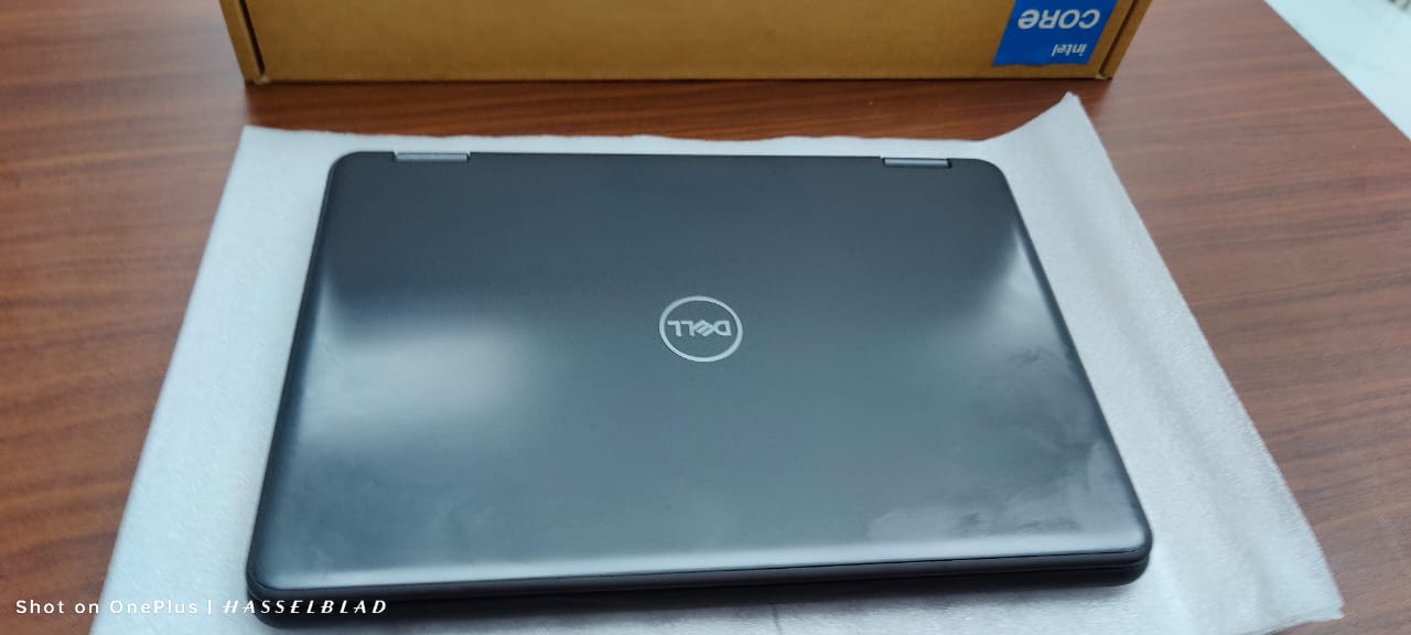 DELL 3190 2IN1 PENTIUM 7TH GENERATION 8GB 128GB SSD X360 TOUCH SCREEN 11.6 INCH WITH CHARGER AND BOX