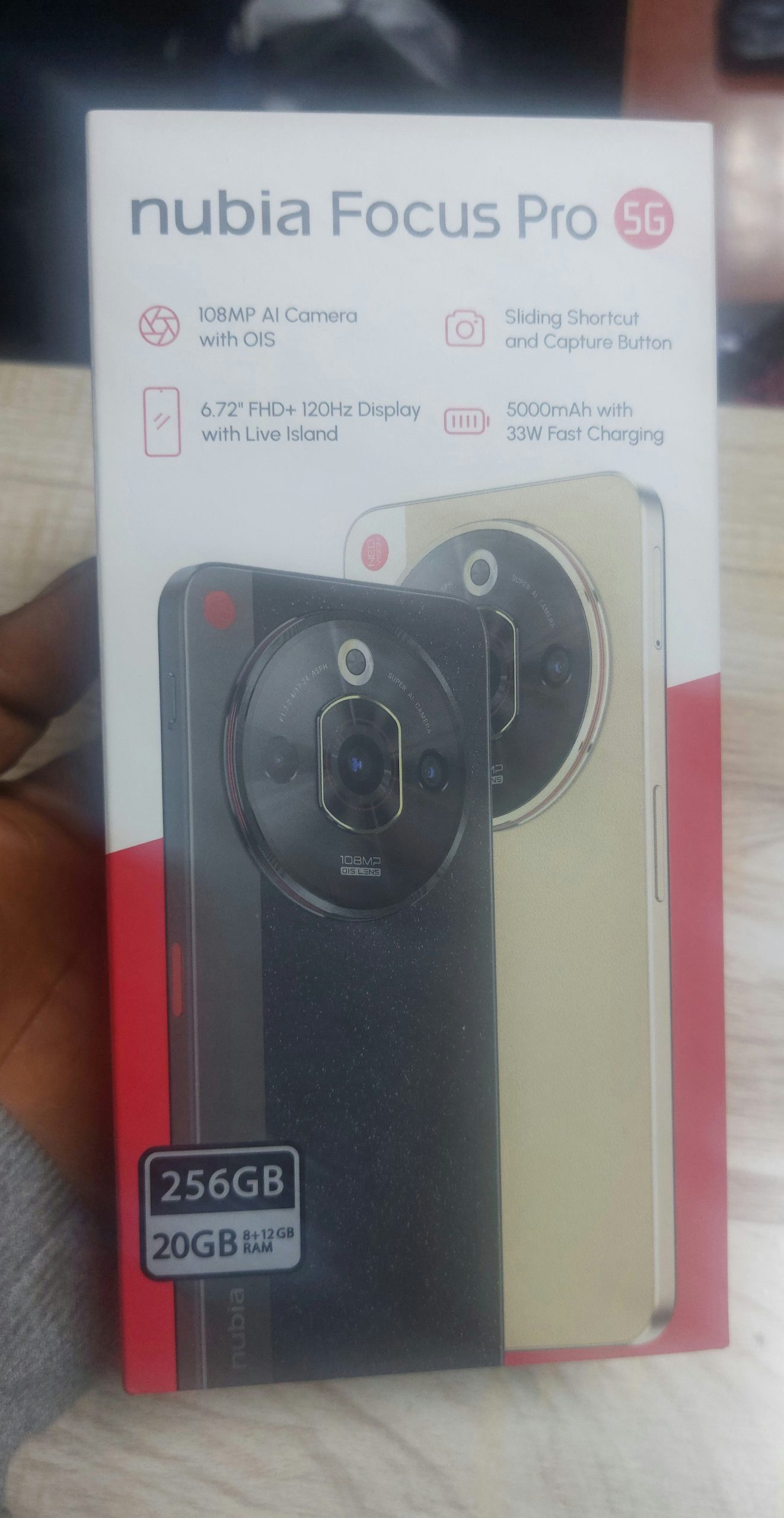 20/256gb Nubia focus pro 5