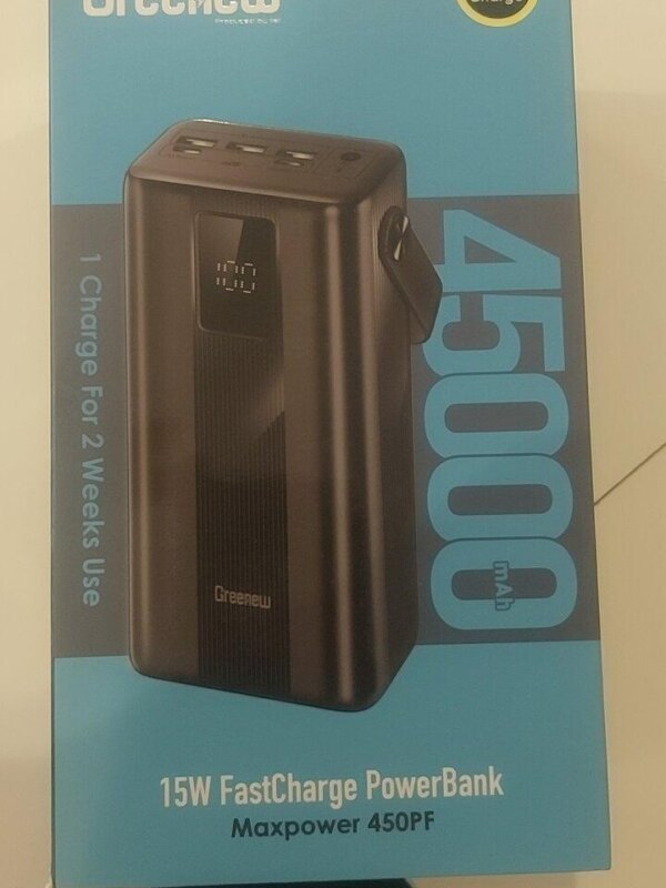 Itel Greenew 45000Mah 1 charge for 2 weeks use