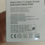 Redmi note 13 8/256GB