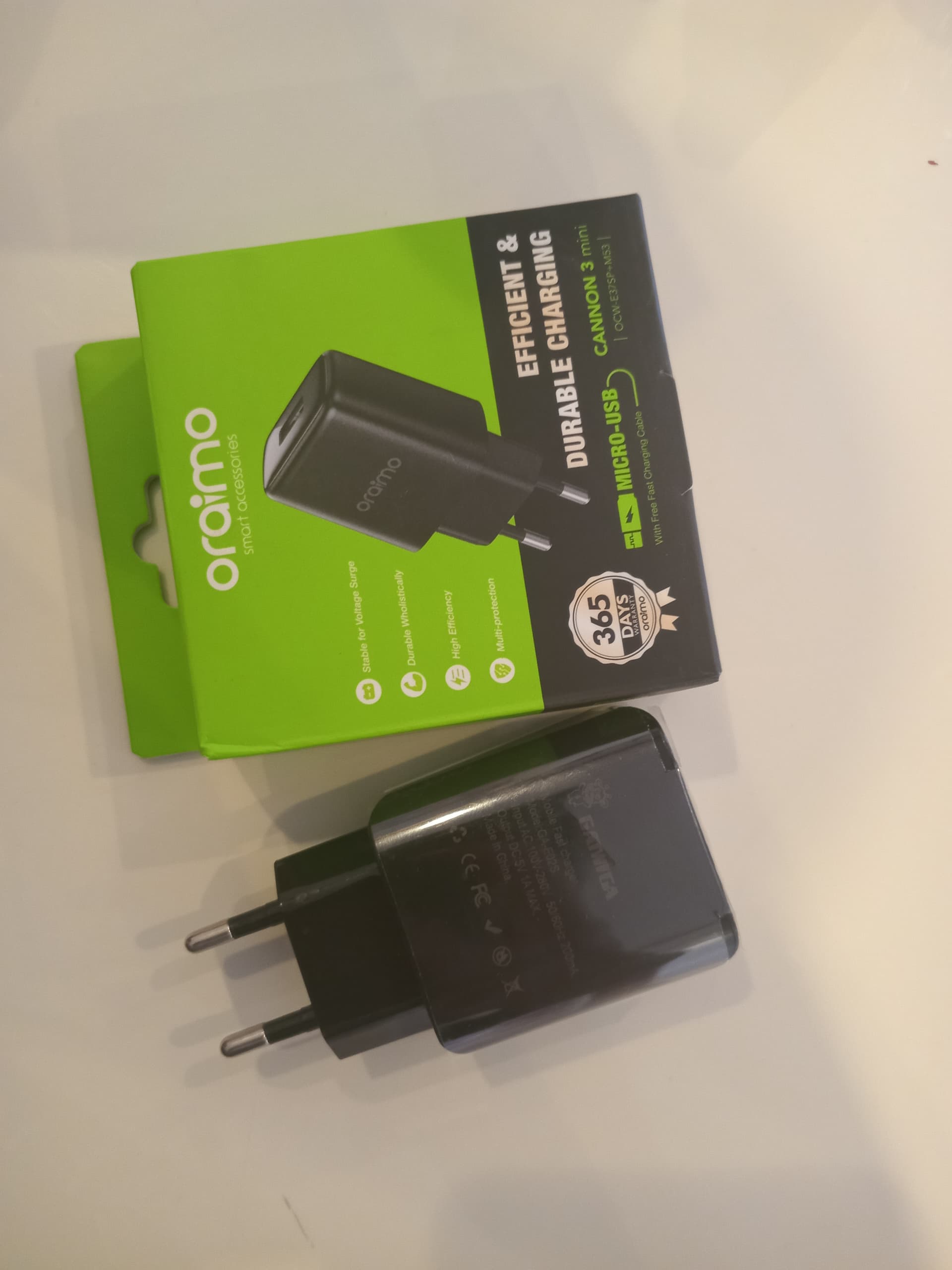 Oraimo charger and oraimo USB