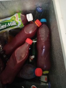 Fruity chilled Zobo drink