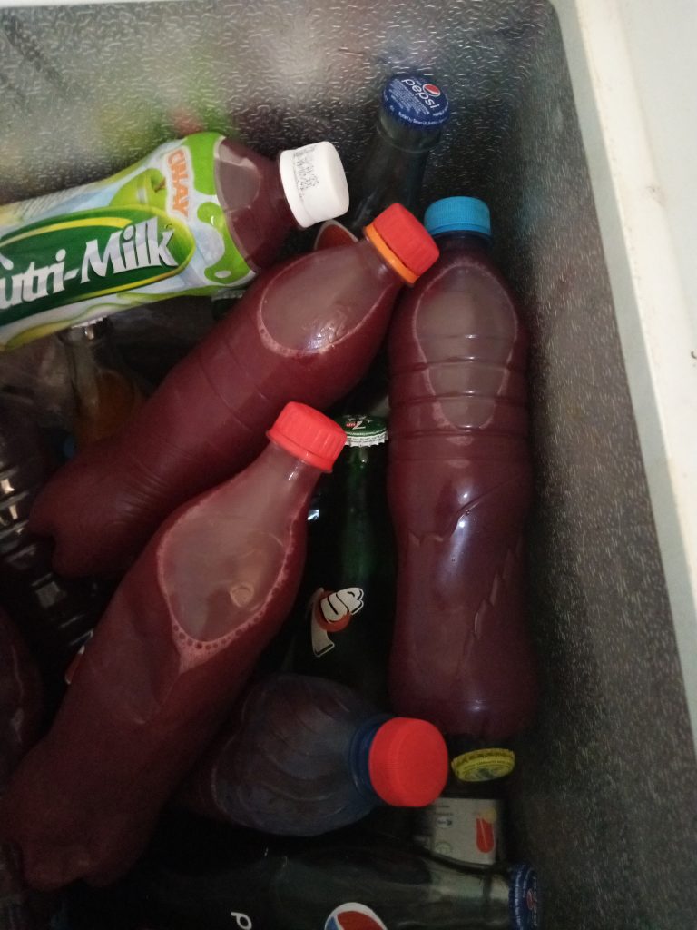 Fruity chilled Zobo drink