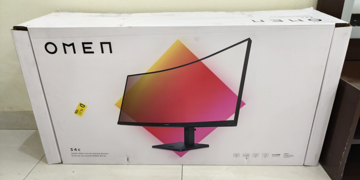 Hp omen 34c Hp omen 34c 165hz wqhd ultra wide 34″ gaming monitor for sale