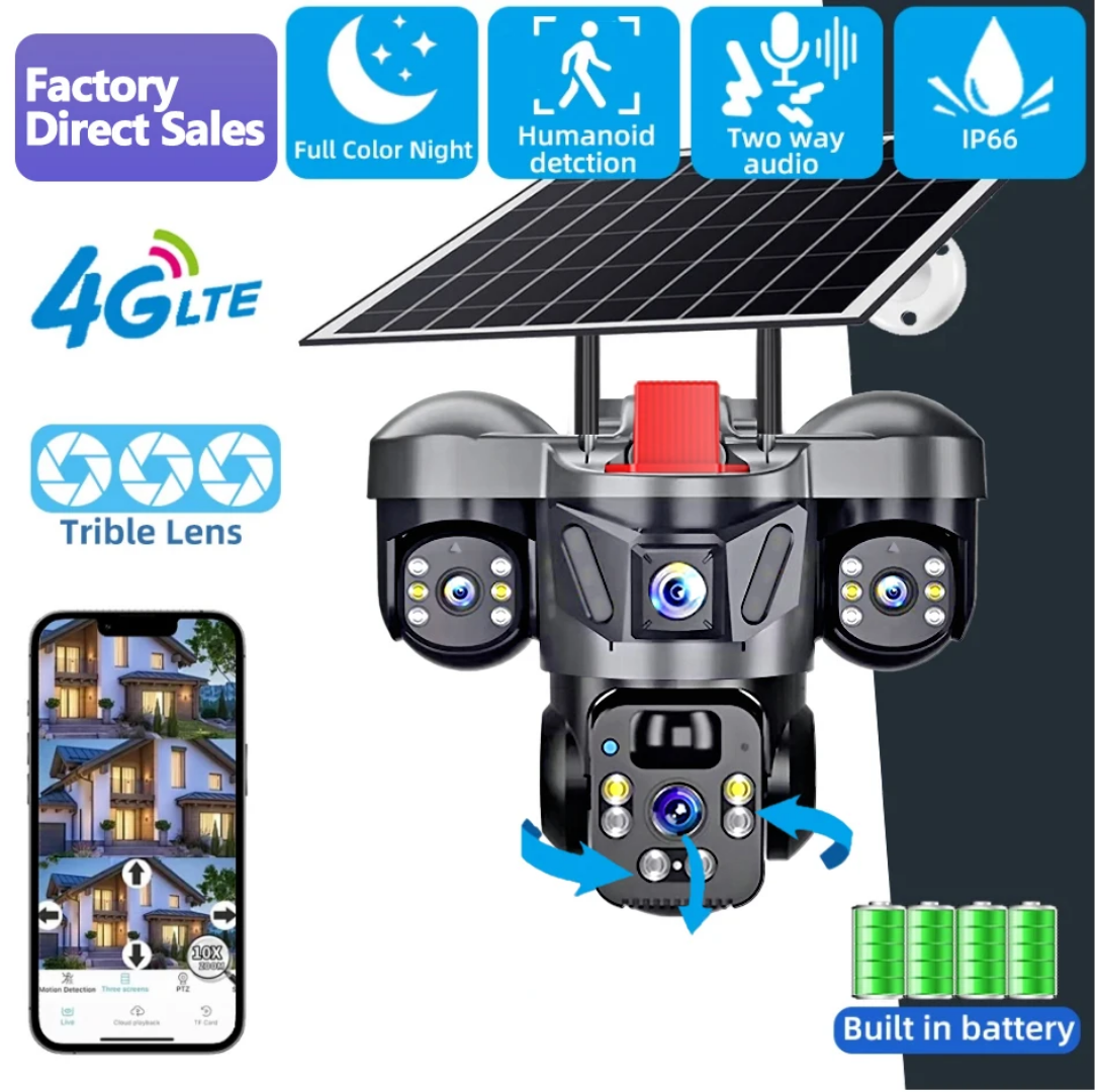 4G Solar cameras 3 screen 3len