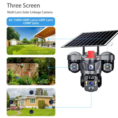 4G Solar cameras 3 screen 3len