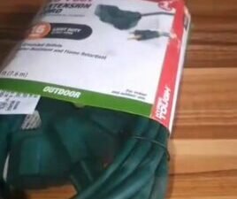 25ft extension cord (3 outlets) 16gauge