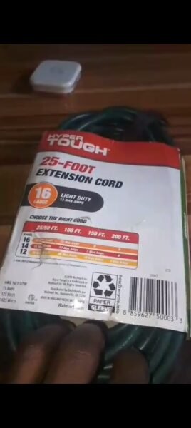 25ft Extension cord (3 outlets) 16GAUGE