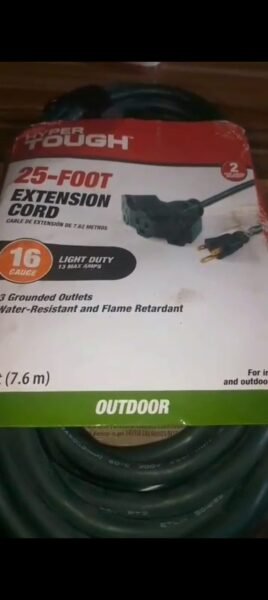 25ft Extension cord (3 outlets) 16GAUGE
