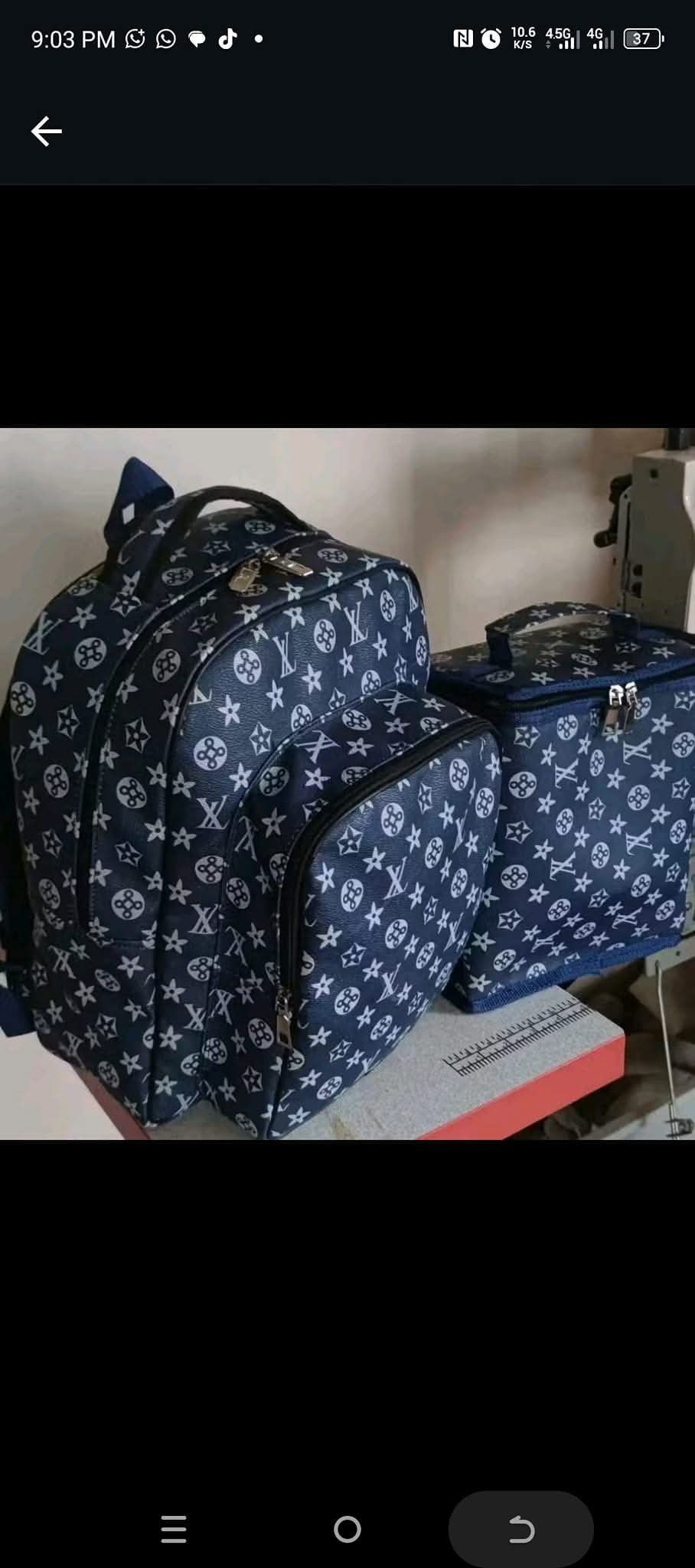 Children lunchbox and school bags