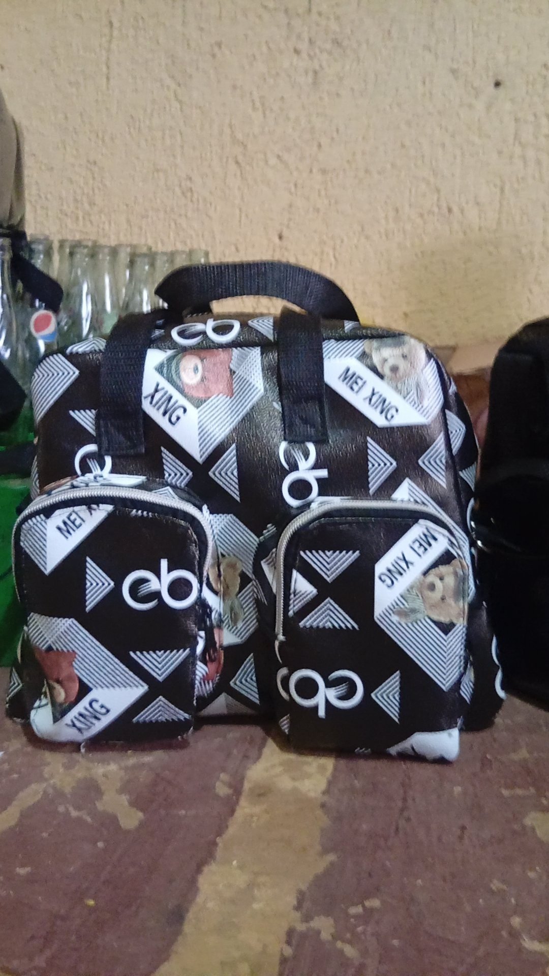 Children lunchbox and school bags