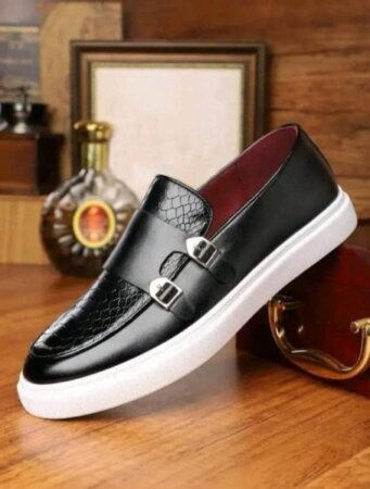 Leather loafers