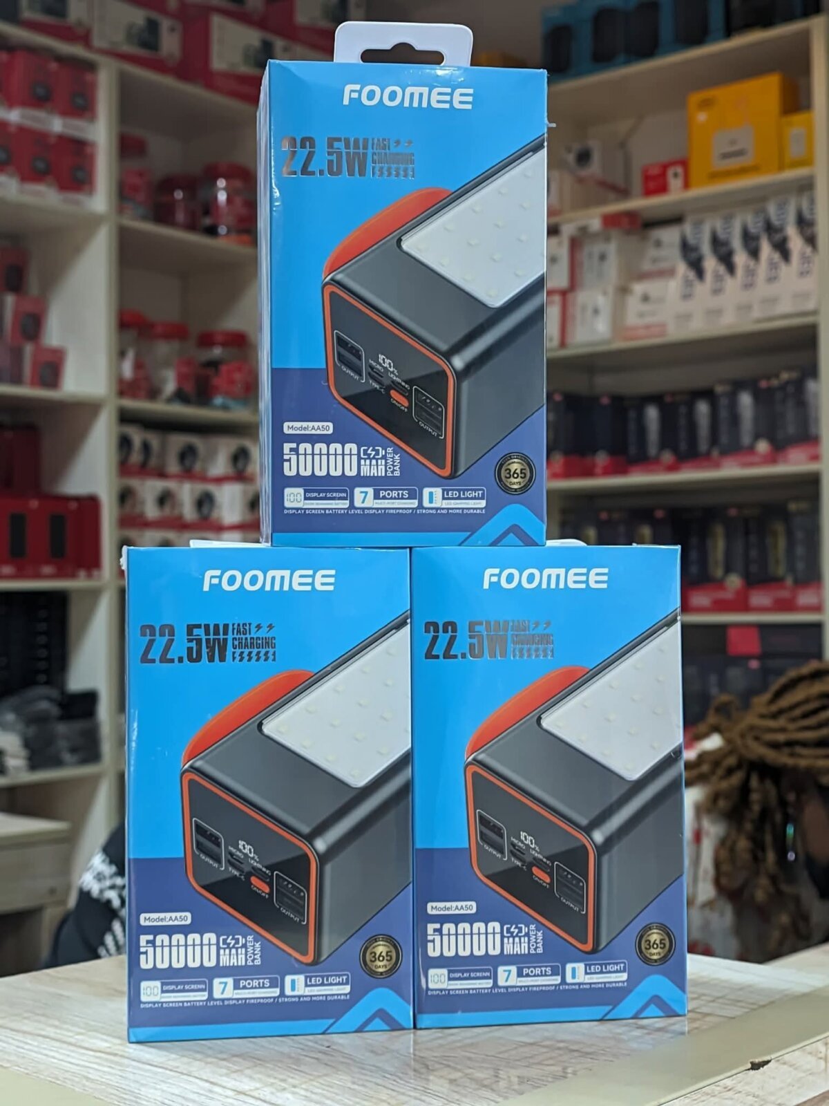 Foomee 50000 MAh 22.5W Fast Charging Power Bank