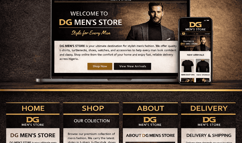 Men’s fashion supplies tshirts, turtleneck shoes and watches