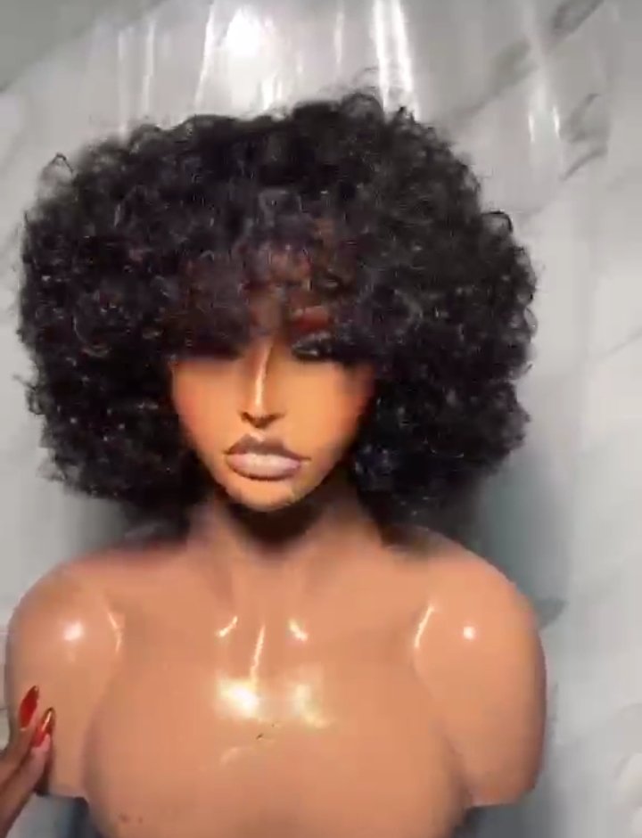 Baby fringe curls,100% human hair