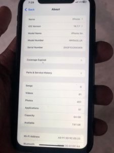 Iphone xr black 64gb