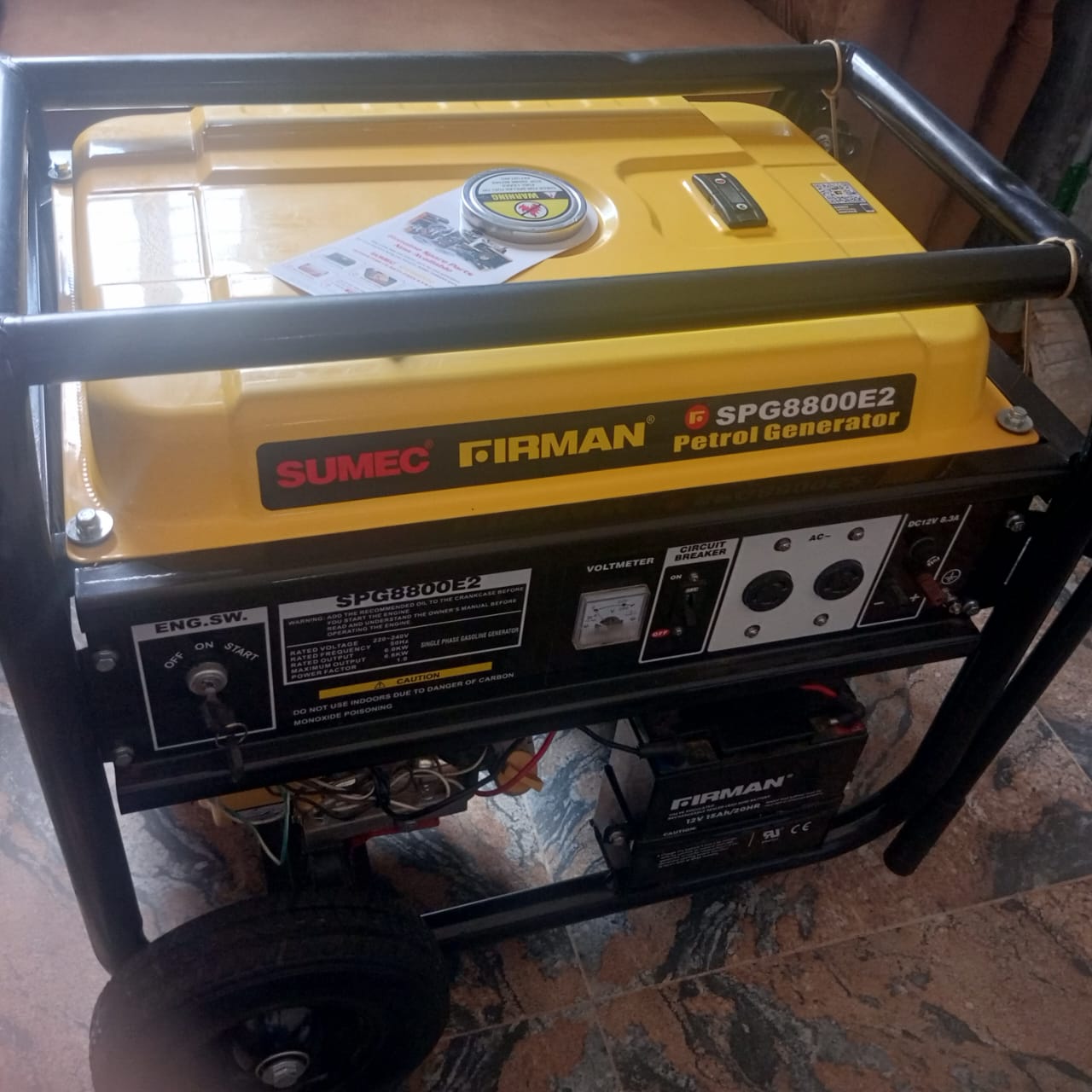 Fire man 6.6kva generator
