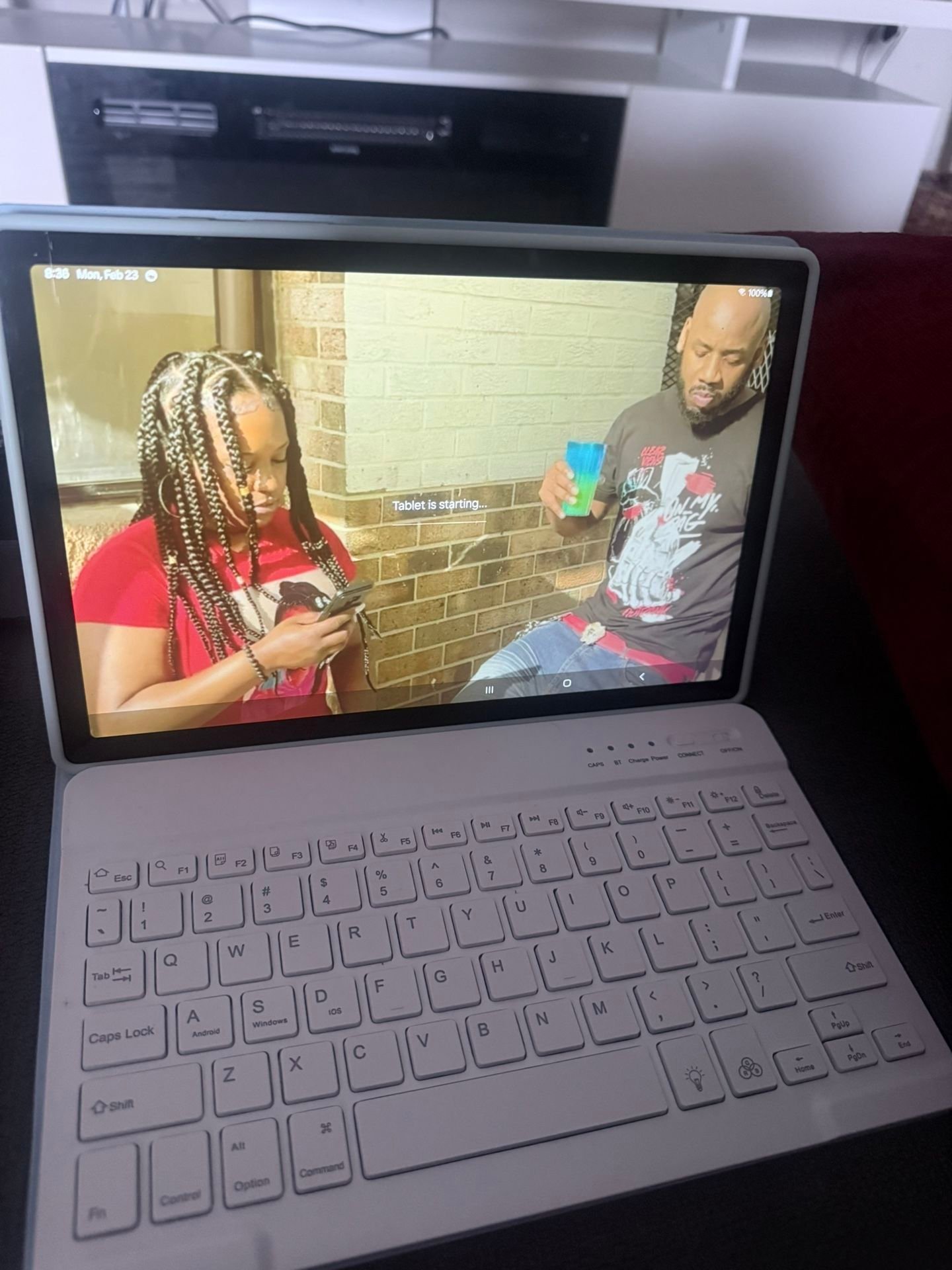 A9 Samsung Tablet with Bluetooth Keyboard