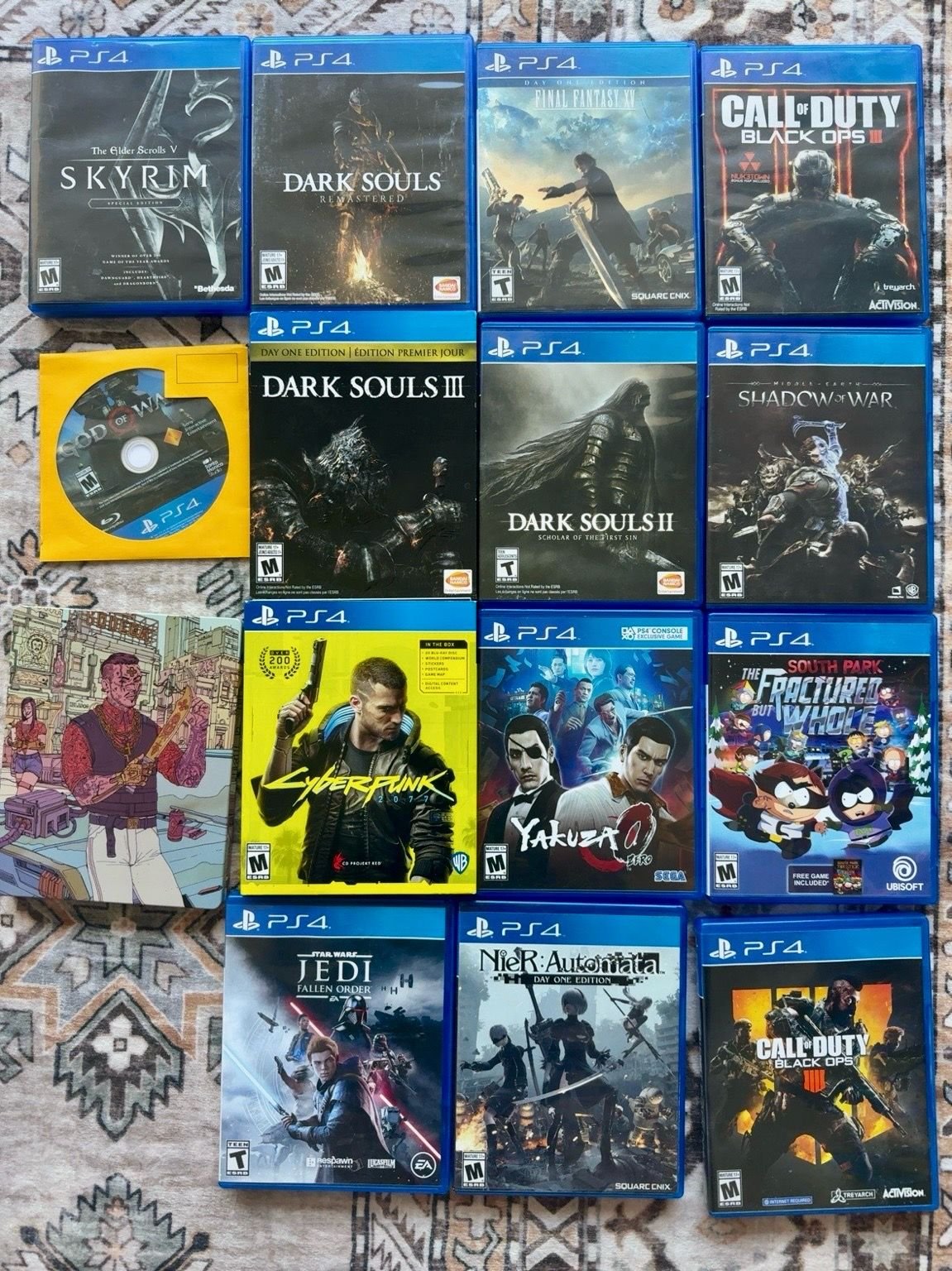 PS4 Console + Controller and Games Bundle