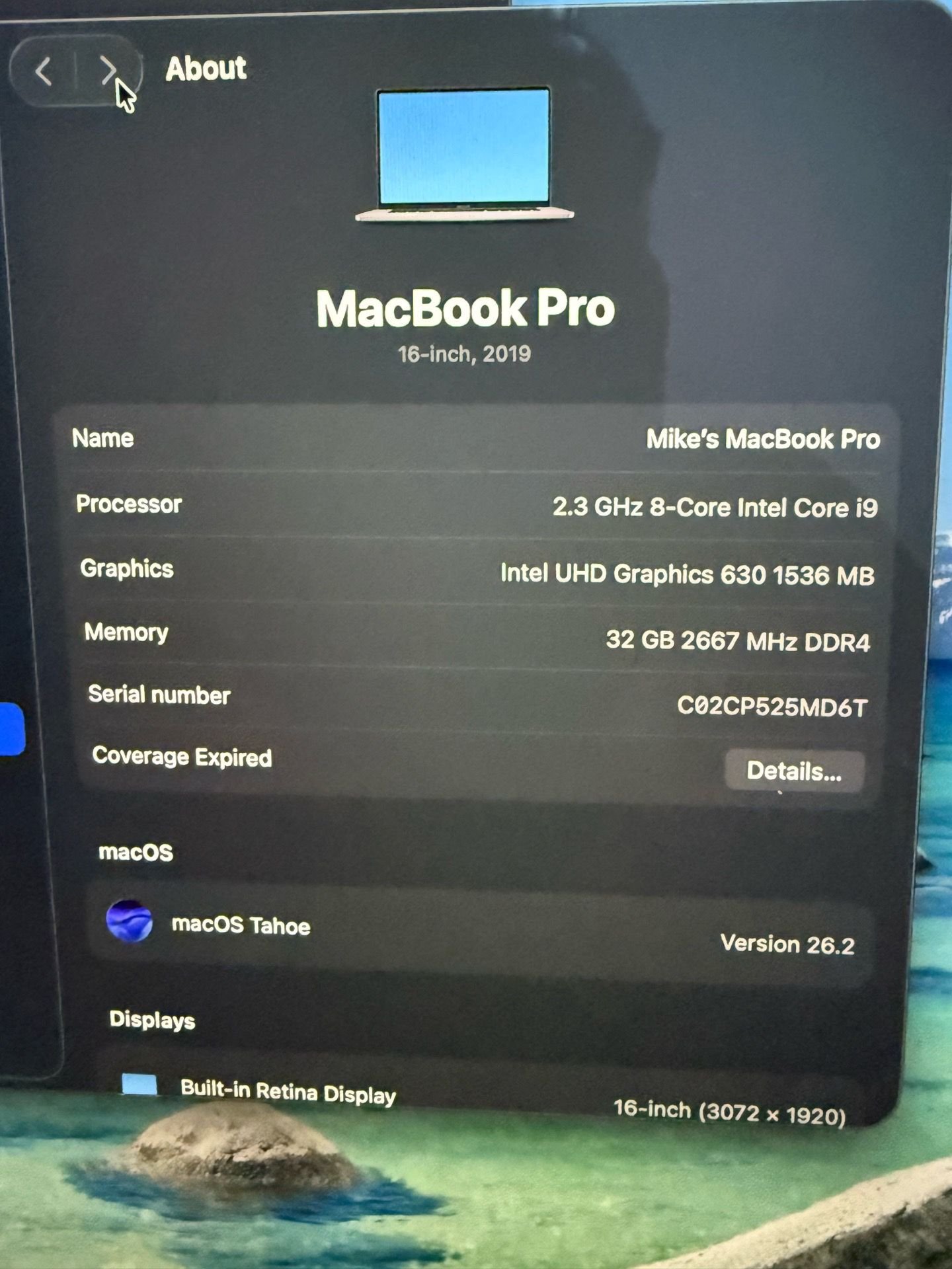Prefect Condition MacBook Pro 16” (Late 2019) W/ IPod Max “throw in”