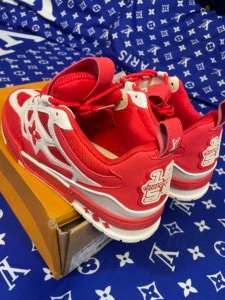 Louis Vuitton Skate Sneakers (Red/White – Brand New with Box)