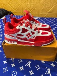 Louis Vuitton Skate Sneakers (Red/White – Brand New with Box)