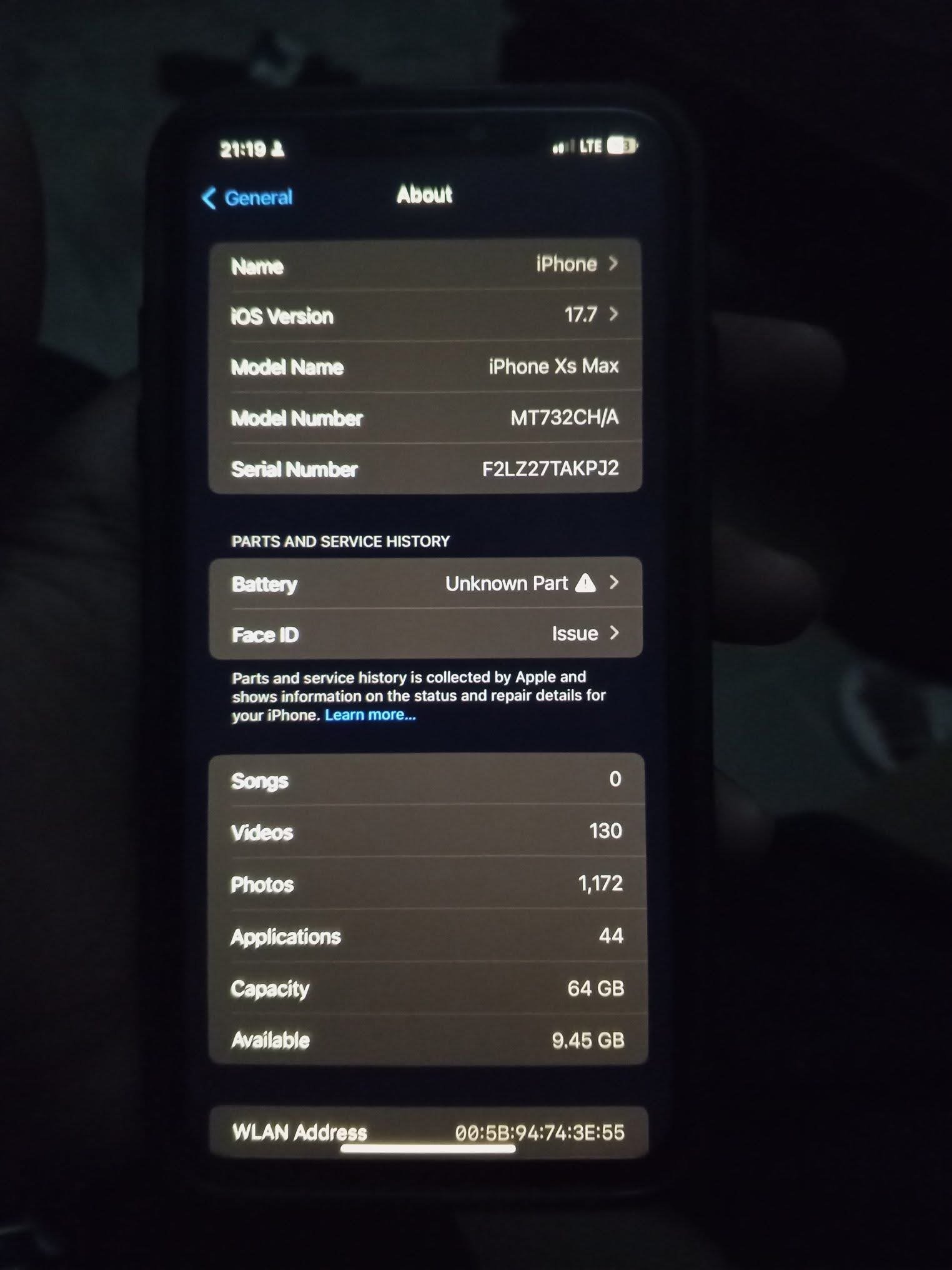 iPhone Xsmax 64gb