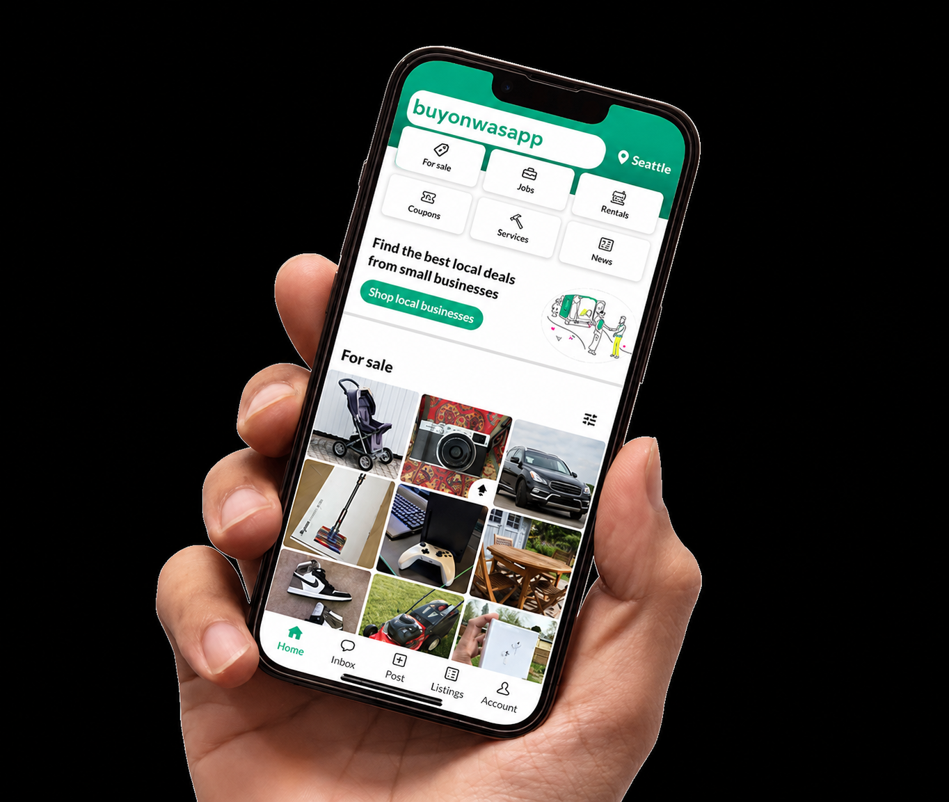 BuyOnWasApp Mockup