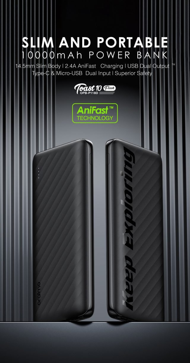Oraimo 10,000mAh power bank p118d