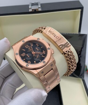 Hublot wristwatch and Hublot wristwatch and bracelet