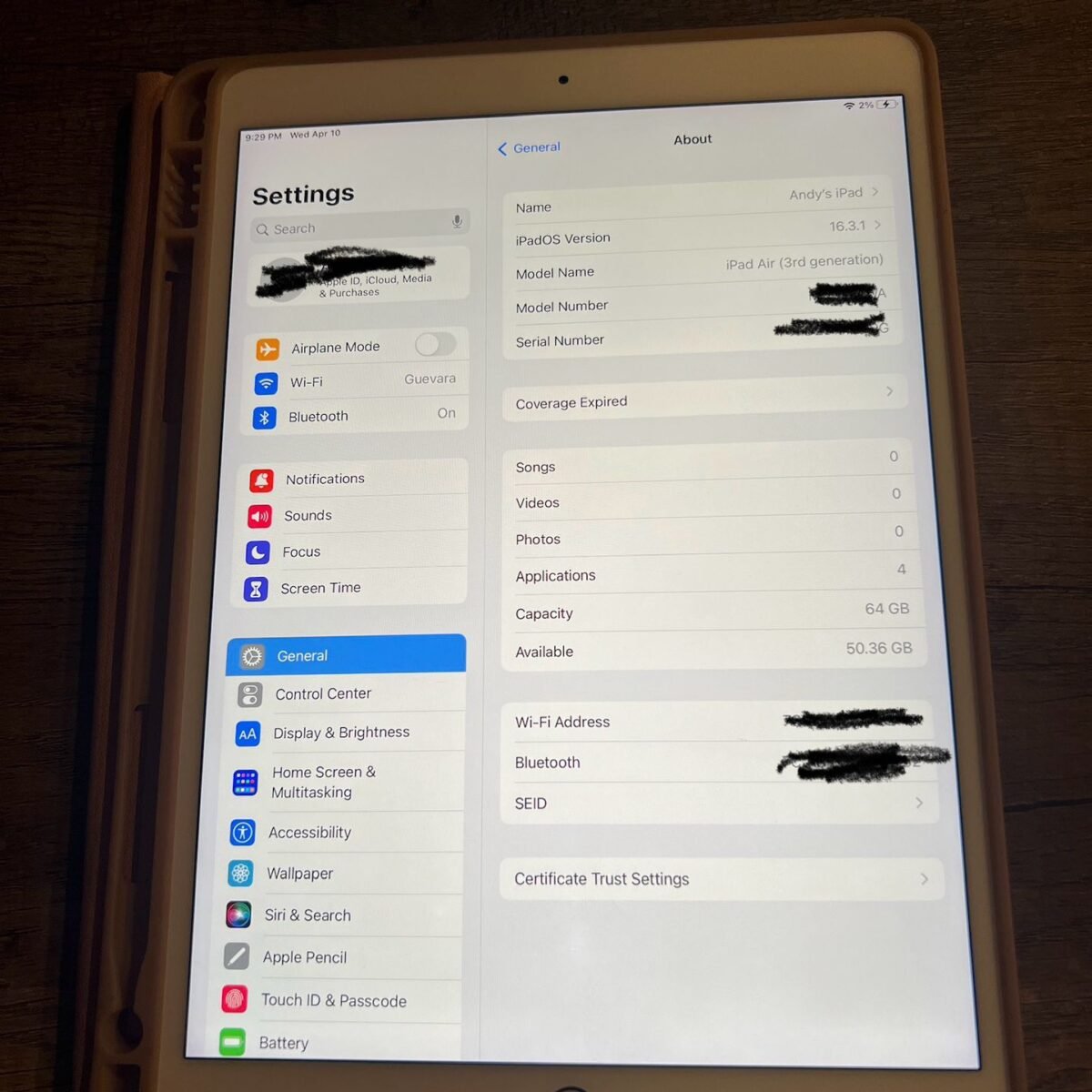 iPad Air 3rd Generation