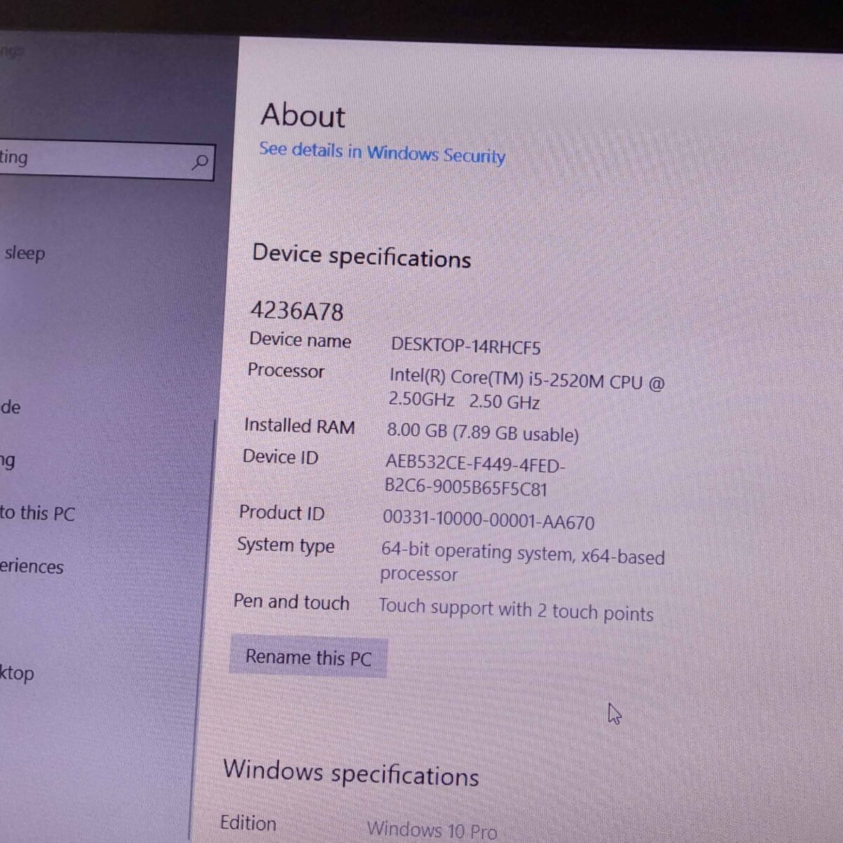 Lenovo ThinkPad Laptop – Good Condition
